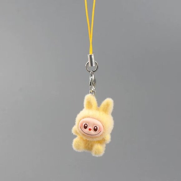 8 PCs Very Mini Handmade Fuzzy Labubu Pendant Keychain/Phone Charm-1.1" Bunny - Picture 13 of 16